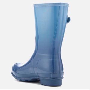 Blue gradient Hunter boots